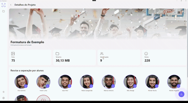 Como automatizar a separação de fotos de formatura etapa 4